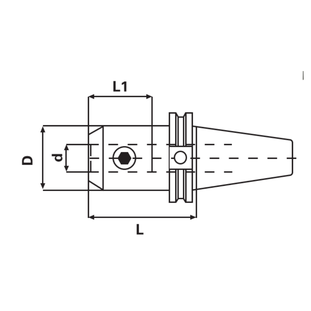 G.S. CAT50 Endmill Holder