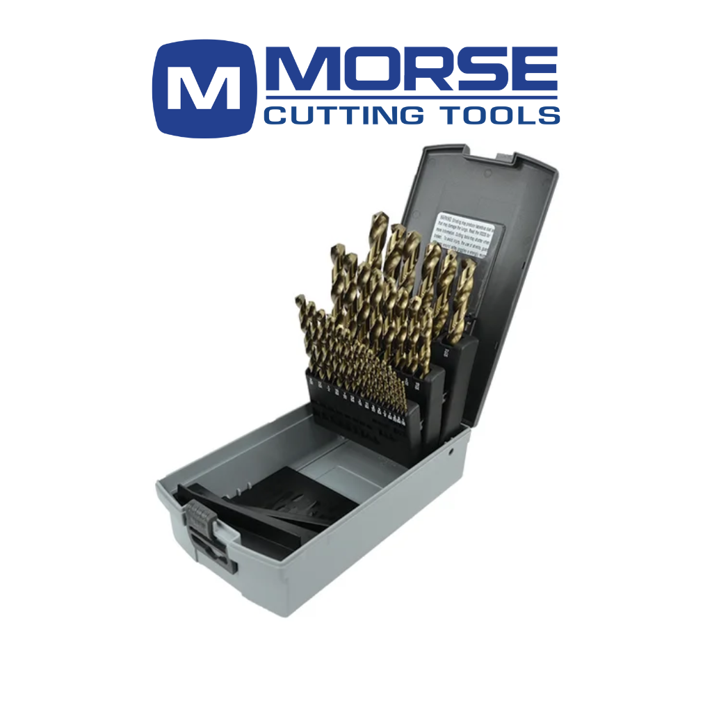 Jobber Length M42 Cobalt Heavy Duty 135° Split Point - 29 Pc. In Plastic Index Case