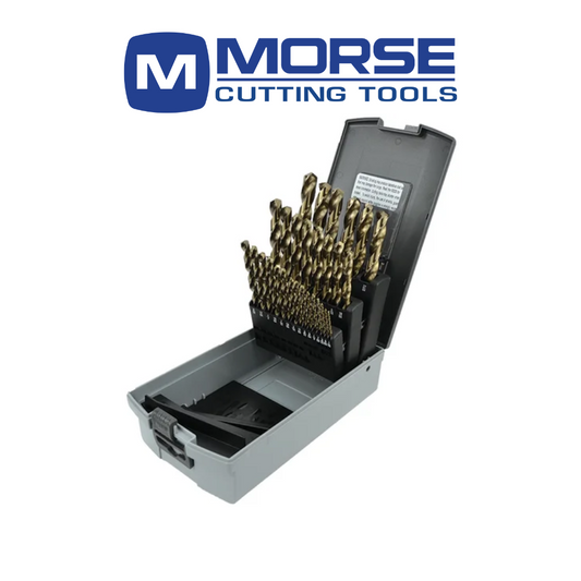 Jobber Length M42 Cobalt Heavy Duty 135° Split Point - 29 Pc. In Plastic Index Case